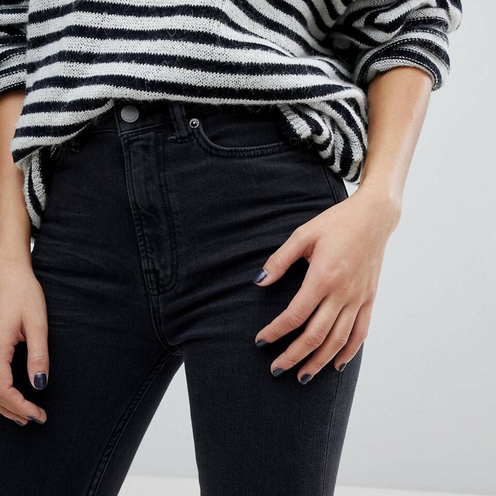 *MOVING SALE* AllSaints Washed Grey Slilt Jeans